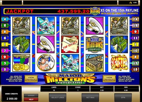 Play Major Millions Slot for FREE .